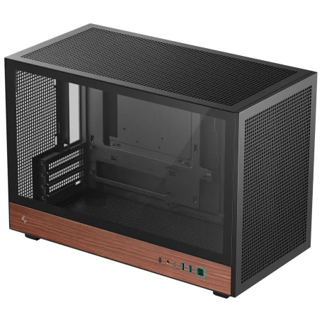 Boitier DeepCool CH260 WOOD Bois mATX Noir