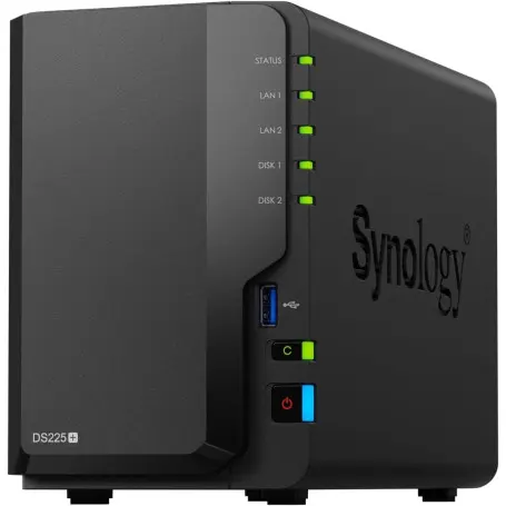 Boitier Serveur NAS Synology DS225+ 2 x SATA 3.5