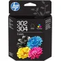 Pack Cartouche HP 302/304 Noir + Couleur B82L1AE