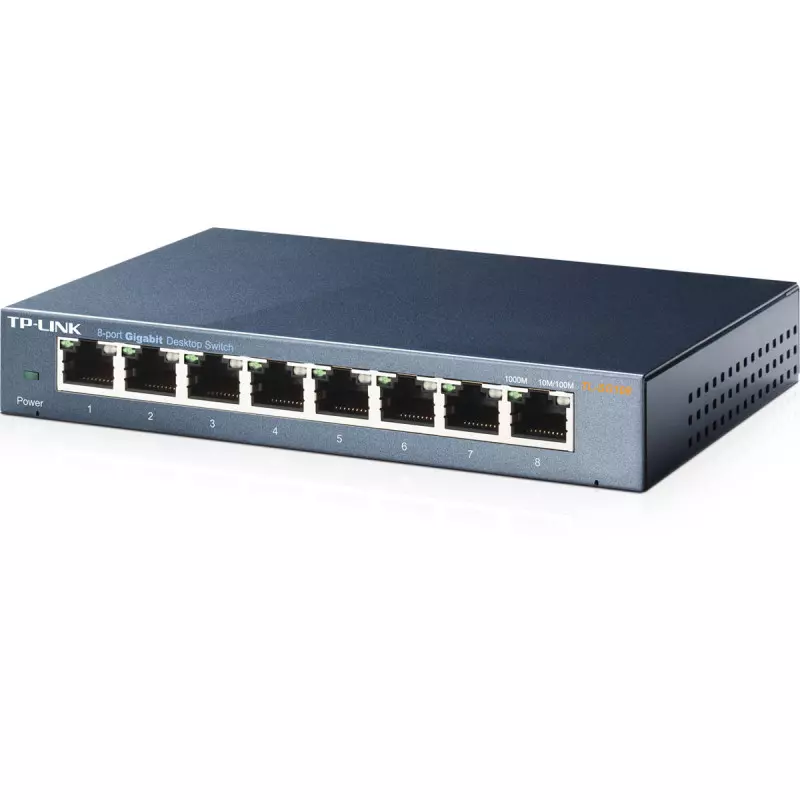 Switch Ethernet 8 Ports RJ45 Métal Gigabit (10-100-1000), switch RJ45 pour  une Connectivité Simple et Abordable pour les Petit[61] - Cdiscount  Informatique