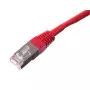 Cable Réseaux RJ45 50cm Droit Cat6A S/FTP Blindé Rouge CRJ45_C6_0.5M_ROUG - 1