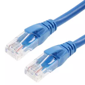 Cable Réseaux RJ45 50cm Droit Cat6A S/FTP Blindé Bleu CRJ45_C6_0.5M_BLEU - 2