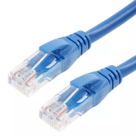 Cable Réseaux RJ45 50cm Droit Cat6A S/FTP Blindé Bleu CRJ45_C6_0.5M_BLEU - 2