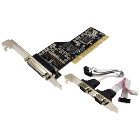Carte PCI LogiLink PC0018 2 x DB9 + 1 x DB25 (RS232) CPCI-LL_PC0018 - 1