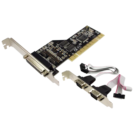 Carte PCI LogiLink PC0018 2 x DB9 + 1 x DB25 (RS232) CPCI-LL_PC0018 - 1