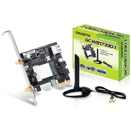 Carte Réseaux PCI-Express Wifi AC + Bluetooth Gigabyte GC-WB1733D-I CRGC-WB1733D-I - 2