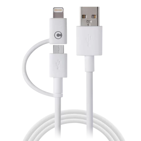 Câble Campus CB-IP5MU Dual Smart micro USB + Apple Lightning CAUSB_CB-IP5MU - 1