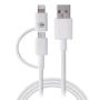 Câble Campus CB-IP5MU Dual Smart micro USB + Apple Lightning CAUSB_CB-IP5MU - 1