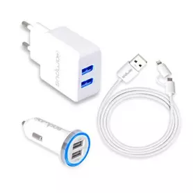 Campus CH-CT21UW Chargeur Universel micro USB et Apple Lightning 2.1A ALIM_CH-CT21UW - 1