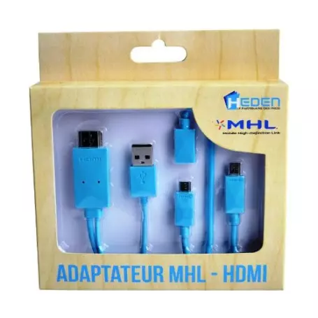 Adaptateur Micro USB vers HDMI 1.8M MHL Heden CABMICAHDM
