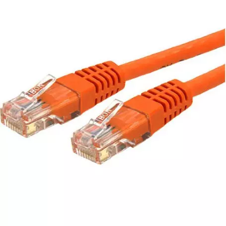 Cable Réseaux RJ45 5m Droit Cat6A S/FTP Blindé Orange CRJ45_C6_05M_ORAN - 1