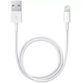 Cable USB vers Lightning Apple 0.5M Blanc pour iPhone/iPad CAUSB_AP-ME291ZM/A - 1