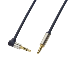 Cable Audio Jack 3.5mm Male/Male coudé 1m LogiLink CA11100 CAJACK_CA11100 - 2