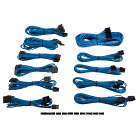 Kit de Câbles Corsair Pro Alimentation gainés Type 4 Bleu ALIMCOCP-8920225 - 1