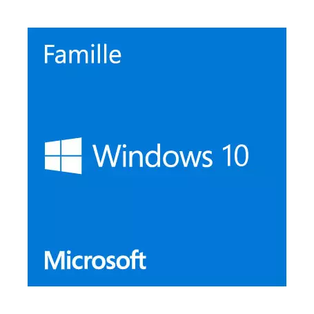 Microsot Windows 10 Famille 64 Bits OEM DVD 1 PC Fr