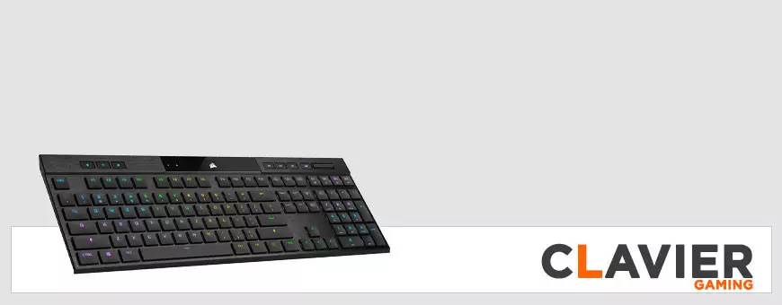 LOGITECH - Clavier gaming mécanique sans fil - AZERTY - Noir - La