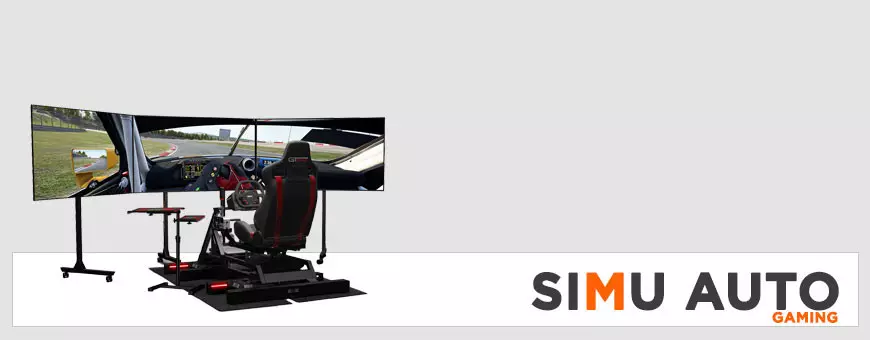 Siège de simulation avec support pour volants PS5, Xbox et PC