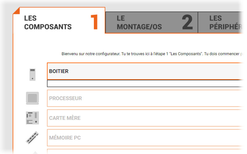 Configurateur PC sur mesure